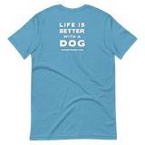 Ocean Blue Shirt - Dog Save The People Classic Logo